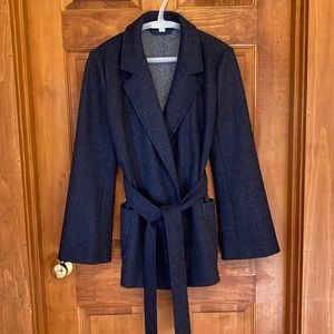 Boden Dark Gray Belted Coat
